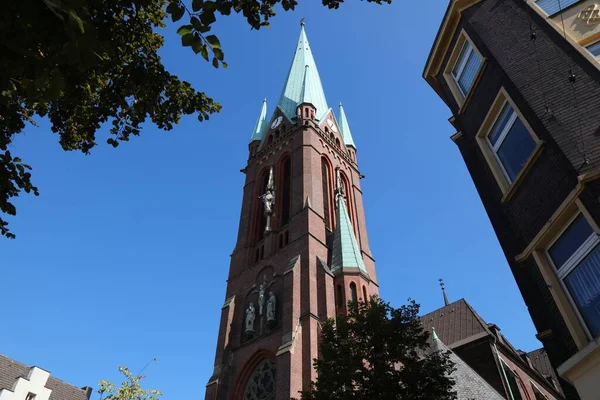 Gladbeck Şehri Almanya Aziz Lambert Katolik Kilisesi Sankt Lamberti Kirche — Stok fotoğraf