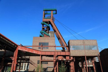Essen, Almanya. Ruhr bölgesinin sanayi mirası. Zollverein, UNESCO Dünya Mirası Bölgesi. Kömür madeni başlığı.