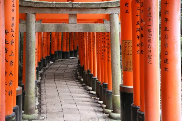 Kyoto Japon Novembre 2016 Portes Torii Sanctuaire Fushimi Inari Taisha — Photo