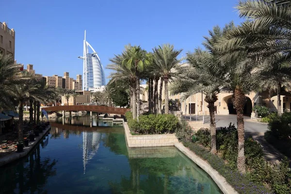 Dubai Sae 2017 Burj Arab Mrakodrap Dubaji Moderní Hotel Tvaru — Stock fotografie