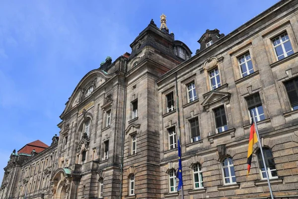 Dresden Germany Sachsische Staatskanzlei Saxon State Chancellery State Saxony Government — Stock Photo, Image