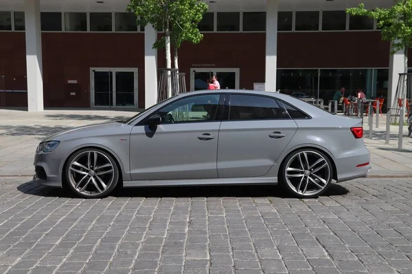 Dresden Germany May 2018 Audi Rs3 High Performance Car Trendy —  Fotos de Stock