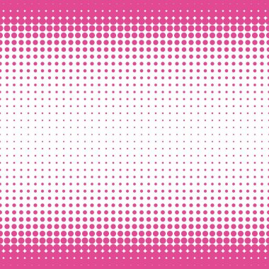 Soyut yarım ton noktalı desen. Noktalı gradyan yarım ton vektör çizimi. Pembe, beyaz, yarım ton, pürüzsüz doku..