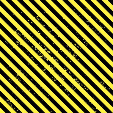 Siyah ve sarı köşegen çizgiler. Sorunlu diyagonal çizgiler, kusursuz vektör deseni.