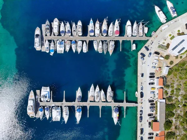 Marina Primosten Dalmacia Región Croacia Infraestructura Vela Croacia —  Fotos de Stock