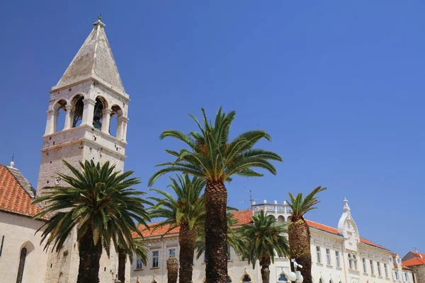 Hırvatistan Daki Trogir Kasabası Hırvatistan Trogir Kentinin Silüeti — Stok fotoğraf