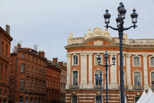Historic City Hall Hotel Ville Downtown Toulouse City France Place — Stock Photo, Image