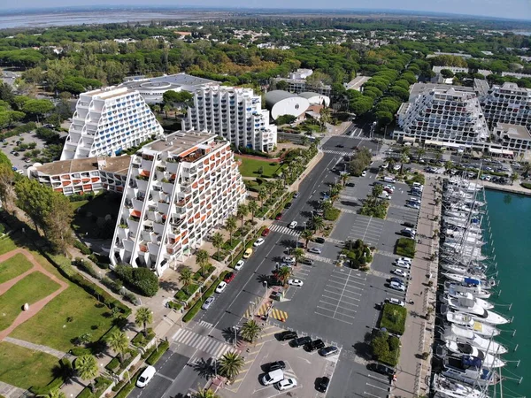 Grande Motte France October 2021 Marina Harbor Famous Centrally Planned — Stock Photo, Image