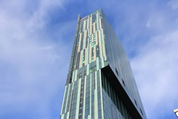 Manchester April 2013 Beetham Tower Manchester 这座混合用途的摩天大楼是曼彻斯特最高的建筑之一 高157米 — 图库照片