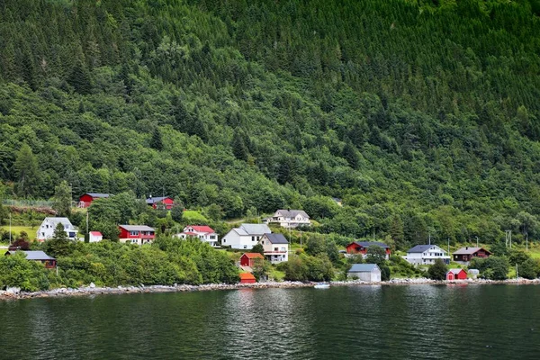 Isola Gurskoya Norvegia Più Romsdal Contea Estate — Foto Stock