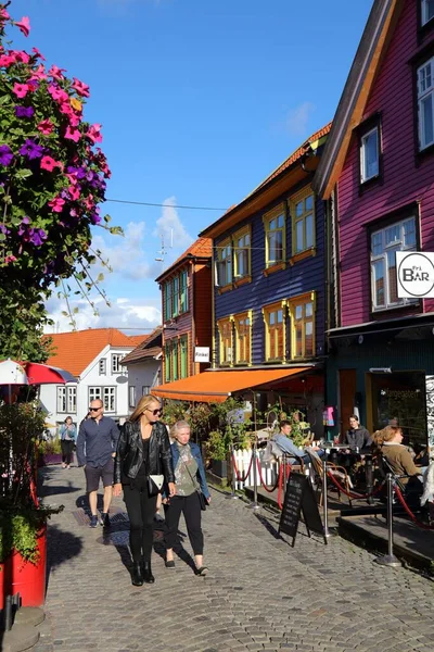 Stavanger Norwegen Juli 2020 Menschen Besuchen Den Bezirk Storhaug Stavanger — Stockfoto