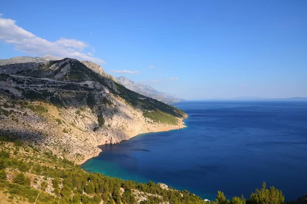 Croazia Paesaggio Dalmazia Mare Adriatico Paesaggio Costiero Panoramico — Foto Stock