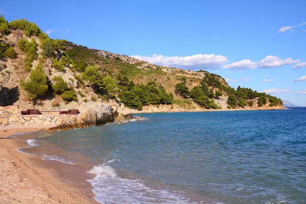 Δαλματία Κροατία Αδριατική Θάλασσα Θερινές Ακτές Τοπίο Χωριό Lokva Rogoznica — Φωτογραφία Αρχείου