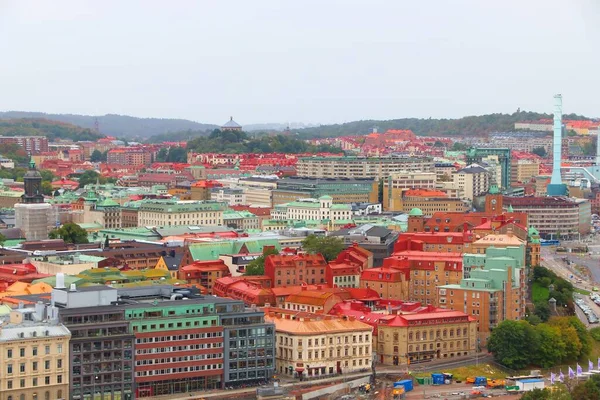 Miasto Göteborg Szwecji Stare Miasto Deszczowy Krajobraz Miejski — Zdjęcie stockowe