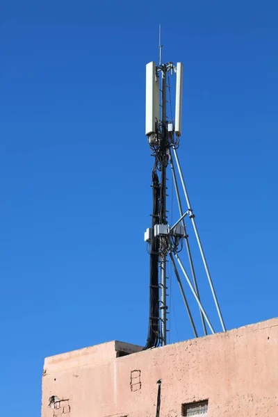 Stazione Base Marocco Trasmettitori Telefonia Mobile Rabat Marocco — Foto Stock