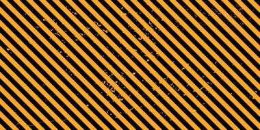 Siyah ve turuncu çizgili köşegen desen. Sorunlu diyagonal çizgiler, kusursuz vektör deseni.