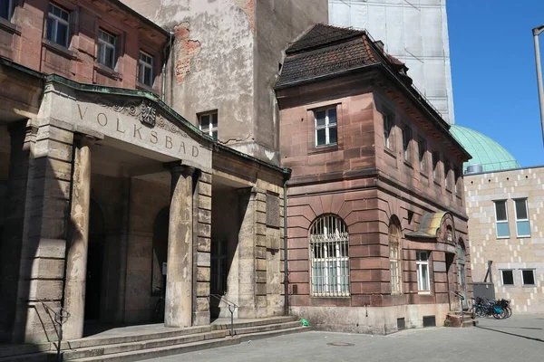 Nuremberg Germany Historic Public Bath House German Language Volksbad — Foto de Stock