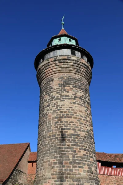 Nuremberg Castle Medieval Sinwell Tower Landmark Germany — Fotografia de Stock