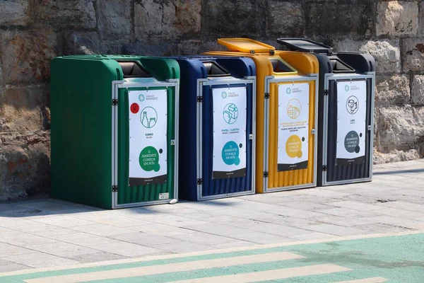 Cascais Portugalia Maj 2018 Sortowanie Odpadów Składowisk Lokalnych Cascais Portugalia — Zdjęcie stockowe