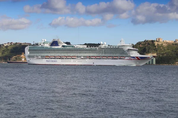 Lisbonne Portugal Juin 2018 Cruises Ventura Cruise Ship Visits Lisbon — Photo