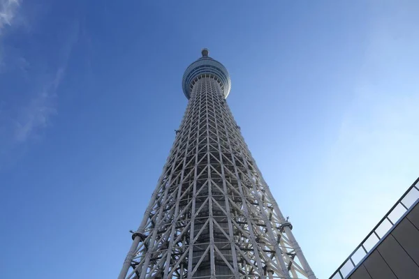 月30日 2016 日本のスカイツリータワー 高さ634M の高いテレビ塔は 世界で2番目に高い構造です — ストック写真