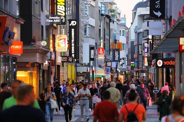 Cologne Duitsland September 2020 Mensen Die Winkelen Keulen Duitsland Keulen — Stockfoto