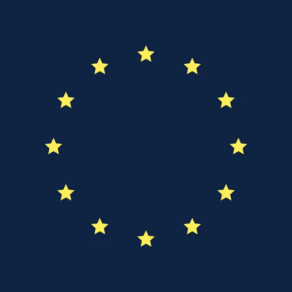 European Union Stars Symbol Twelve Stars Isolated Symbol Vector Sign — Stock vektor