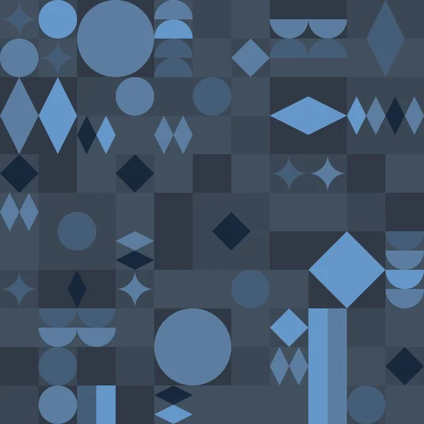 Avant Garde Style Abstract Pattern Avant Garde Seamless Vector Mosaic — стоковый вектор