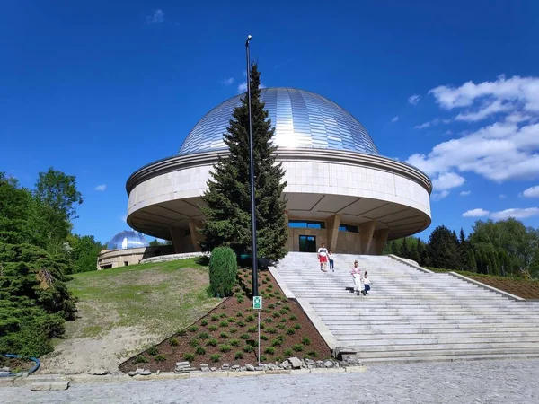 Chorzow Poland May 2022 People Visit Renovated Planetarium Slaskie Chorzow — Stock Photo, Image