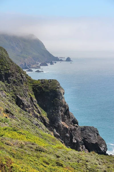 Pacific Coast California State Route Shoreline Highway Rocky Point Stinson — 图库照片