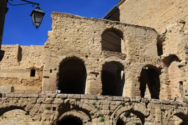 Oranžové Město Provence Francie Unesco Site Starý Římský Amfiteátr — Stock fotografie