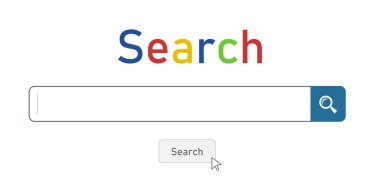 Search website. Online search box - blank search field vector.