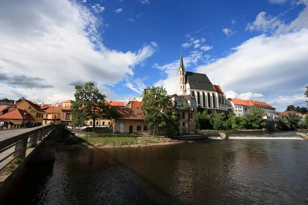 Cesky Krumlov Czechia Beautiful Old Town Listed Unesco World Heritage —  Fotos de Stock
