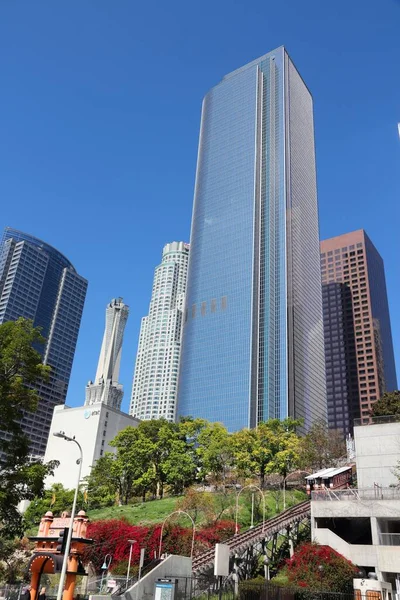 Los Ángeles Abril 2014 Vista Del Horizonte Ciudad Los Ángeles — Foto de Stock