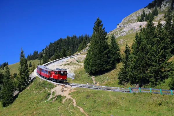 Schafberg Mountain Salzkammergut Region Austria Schafberg Rack Railway Cog Railway — ストック写真