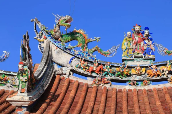 Lukang Old Town Taiwan Xinzu Temple Decorations — Stock Photo, Image