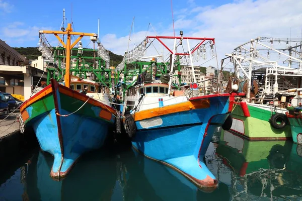 台湾新北市萬里区の古魚漁港 — ストック写真