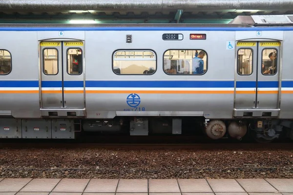 Keelung Taiwan Kasım 2018 Keelung Tayvan Bölgesel Tren Keelung Tayvan — Stok fotoğraf