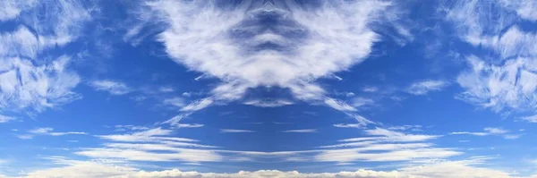 White Clouds Blue Sky Texture Sky Panoramic Background — Stock Photo, Image