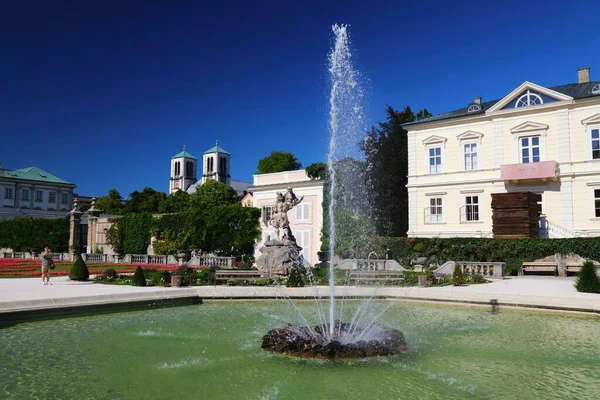 Salzburg Autriche Août 2022 Visite Jardin Mirabell Salzbourg Autriche Vieille — Photo