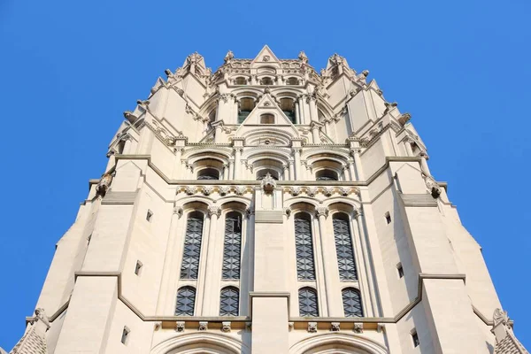 Upper West Side Landmark New York Inter Denominational Riverside Church — Stock Photo, Image