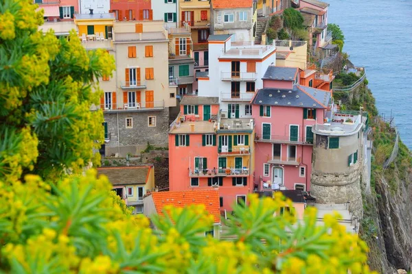 Cinque Terre Itálie Manarola Rybářské Vesnici Seznam Světového Dědictví Unesco — Stock fotografie