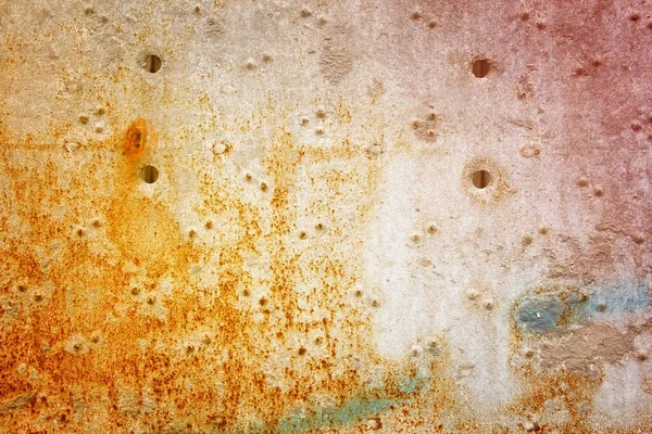 Rusty Kovové Pozadí Špinavé Ocelové Plechy Textury — Stock fotografie