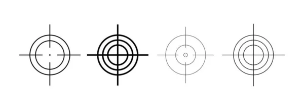 Crosshair Icons Set Gun Sight Vector Crosshair Symbol Isolated Vector — Stock Vector