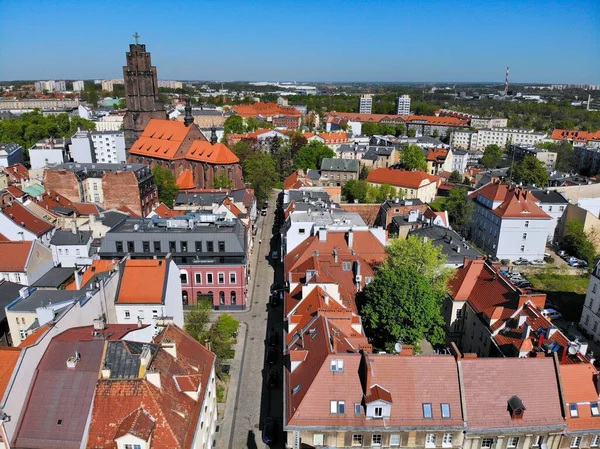 Gliwickie Miasto Polsce Gliwickie Stare Miasto Panorama — Zdjęcie stockowe