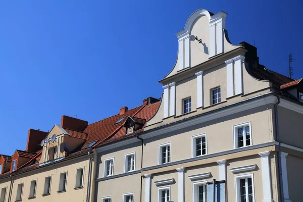 Ciudad Raciborz Polonia Vista Calle Del Casco Antiguo — Foto de Stock