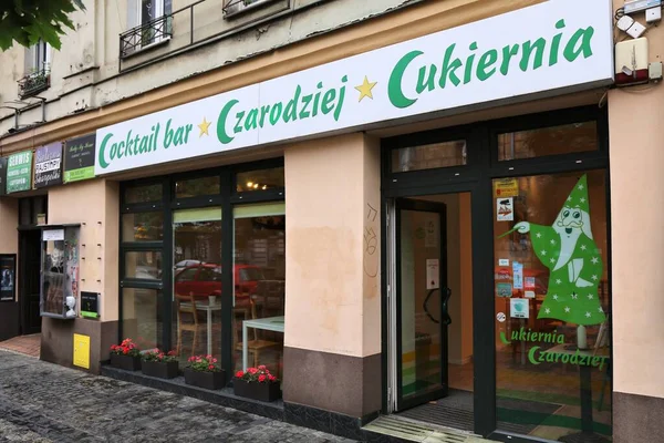 Krakow Polen Juli 2021 Cocktailbar Och Café Czarodziej Krakow Caféet — Stockfoto