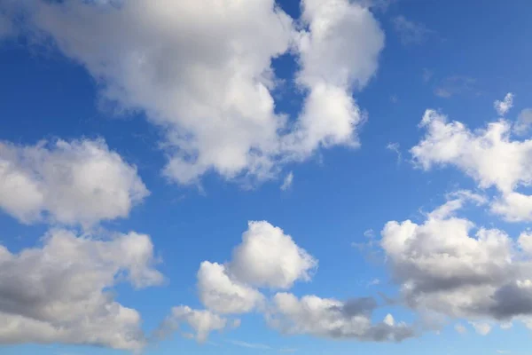 Cielo Azul Nubes Blancas Cielo Azul Verano Paisaje Textura —  Fotos de Stock