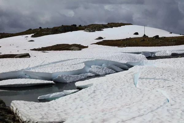 Norvégia Természet Jotunheimen Hegyek Nyári Táj Sognefjell Hegység — Stock Fotó