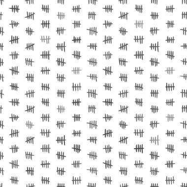 Tally kusursuz doku vektör illüstrasyonunu işaretliyor. Tally gri beyaz deseni işaretliyor.